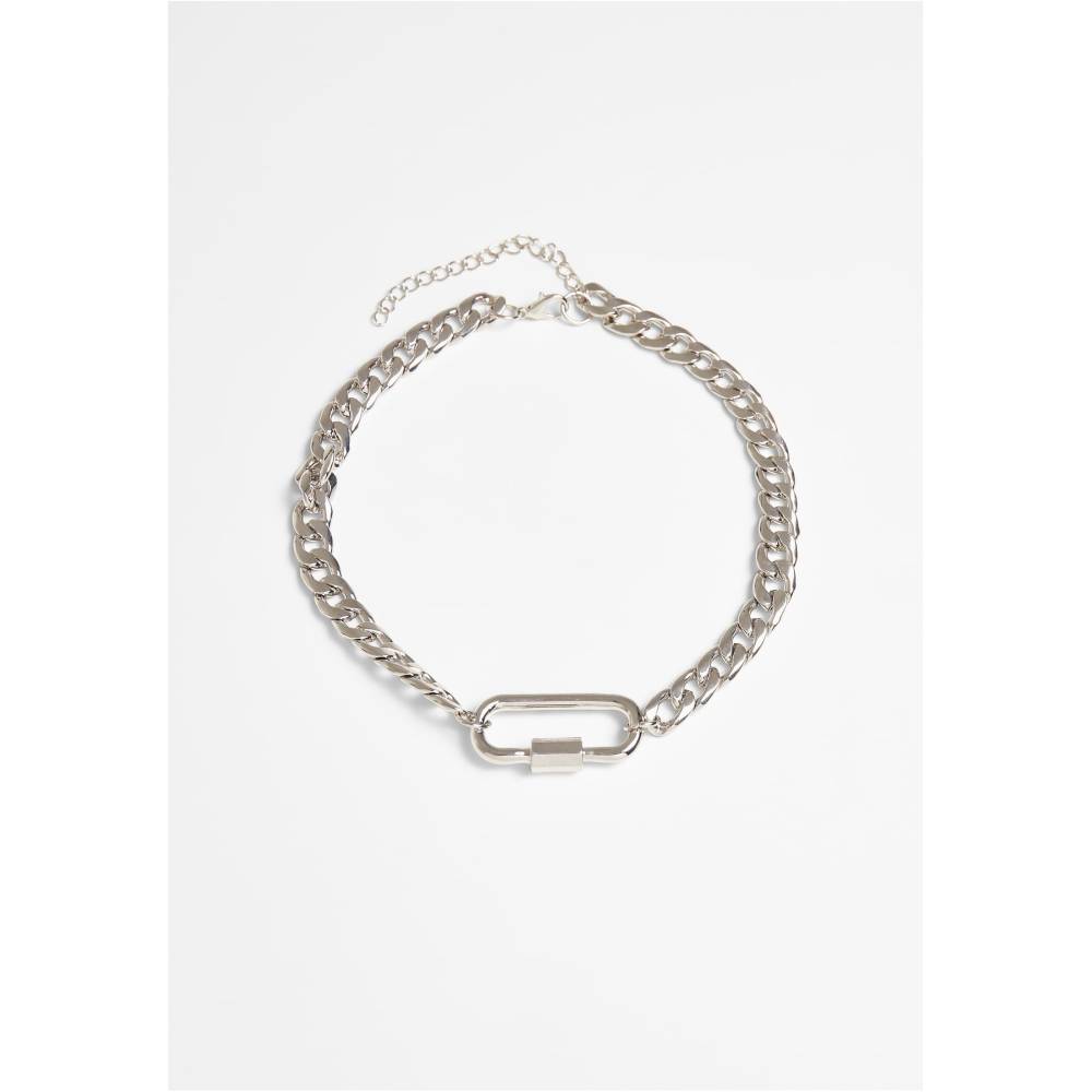 Urban Classics - Fastener Ketting - Zilverkleurig
